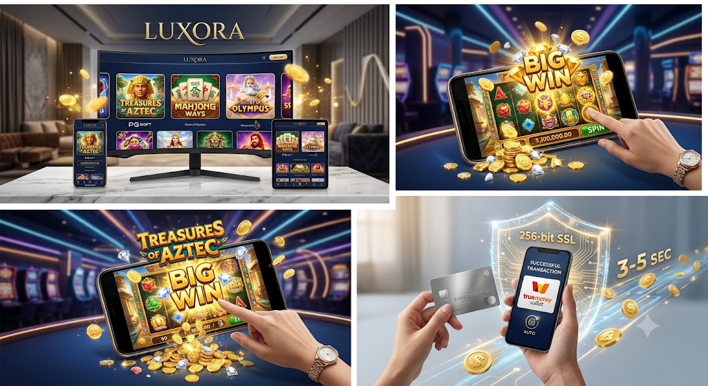 LUXORA อาณาจักรสล็อตออนไลน์ระดับพรีเมียม